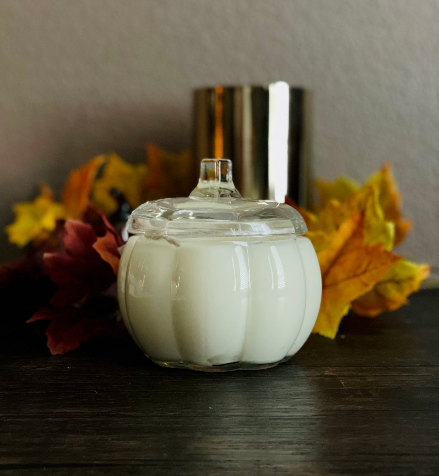 Clear Glass Pumpkin