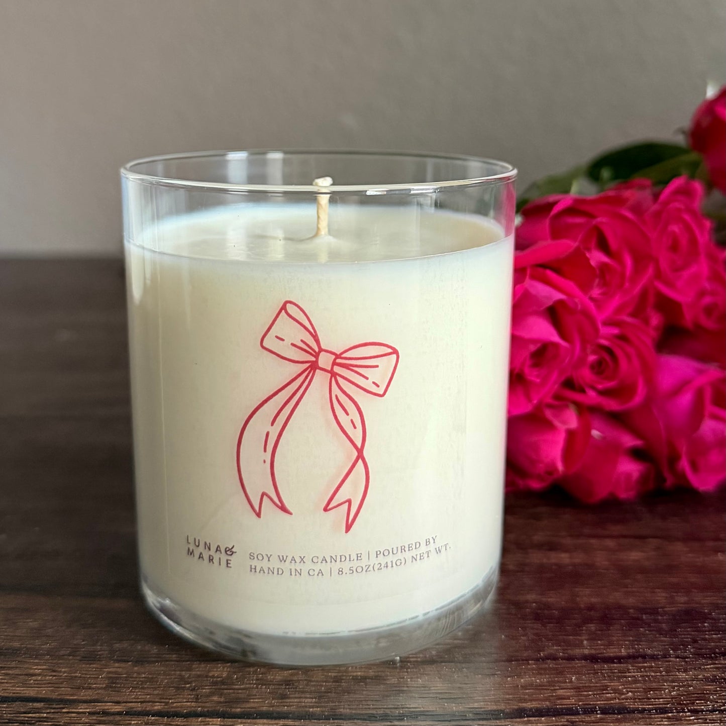 Valentine's Bow Candle - Whipped Lavender