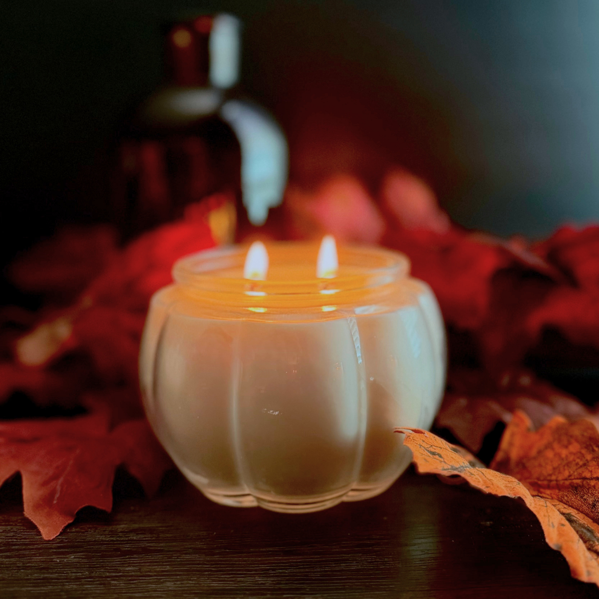 Clear Glass Pumpkin
