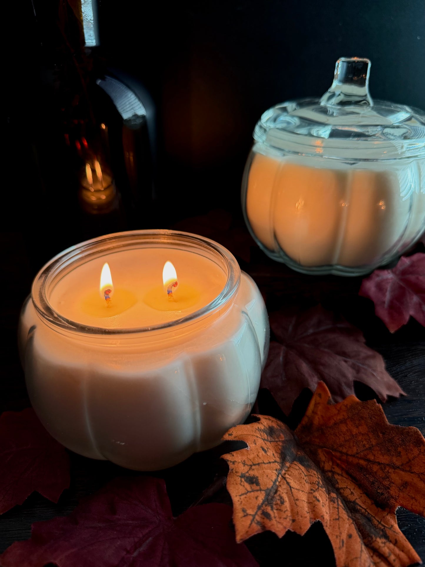 Clear Glass Pumpkin