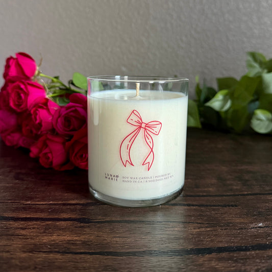 Valentine's Bow Candle - Whipped Lavender