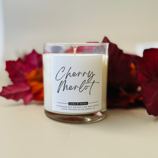 Cherry Merlot - Clear Glass